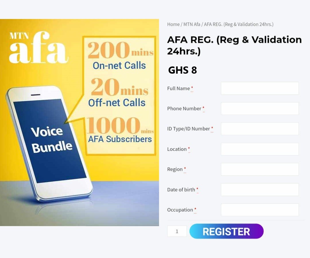 AFA Registration flyer AFA Registration flyer